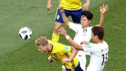 Svezia-Corea del Sud 1 a 0, Lee in campo nel finale