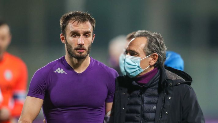 GERMOGLI PH: 5 FEBBRAIO 2021 FIRENZE STADIO ARTEMIO FRANCHI SERIE A FIORENTINA VS INTER NELLA FOTO MISTER PRANDELLI E PEZZELLA 