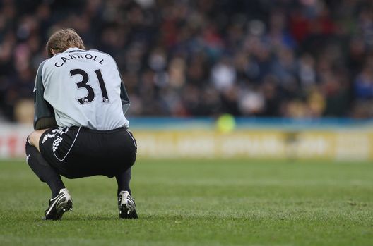 DERBY, UNITED KINGDOM - MARCH 29: Roy Carroll of Derby County looks dejected during the Barclays Premier League match between Derby County and Fulham at Pride Park on March 29, 2008 in Derby, England. (Photo by Laurence Griffiths/Getty Images) DERBY, UNITED KINGDOM - MARCH 29: Roy Carroll of Derby County looks dejected during the Barclays Premier League match between Derby County and Fulham at Pride Park on March 29, 2008 in Derby, England. (Photo by Laurence Griffiths/Getty Images)