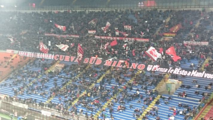 Milan - Torino, la Curva Sud, foto PianetaMilan.it 
