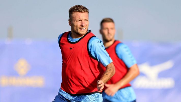 ROME, ITALY - SEPTEMBER 06: Ciro Immobile of SS Lazio in action during the SS Lazio training session at Formello sport centre on September 06, 2022 in Rome, Italy. (Photo by Paolo Bruno/Getty Images) CorSport: “Immobile e il rientro in anticipo: ecco quando proverà a esserci” - immagine 1