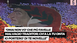 VIDEO Vlahovic, l’Inferno di Dante e i traditori: l’accoglienza del Franchi per l’ex Fiorentina