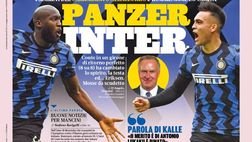 Prima Pagina, La Gazzetta dello Sport: “Panzer Inter. Real, la Dea ci crede. CR7, Zidane ci pensa”