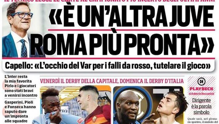 Il Corriere dello Sport, la prima pagina di oggi, martedì 12 gennaio 2021 