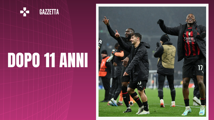 Milan festeggiamenti contro Tottenham