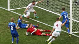 Islanda-Ungheria 1-1, un’autorete salva i magiari, l’Islanda resta di ghiaccio.