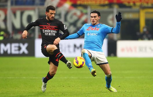 (Photo by Marco Luzzani/Getty Images) napoli milan elmas