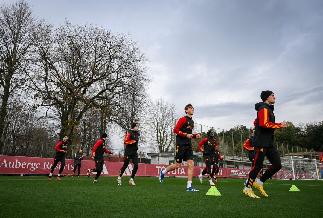 Roma, la rifinitura alla vigilia dell’Atalanta – FOTOGALLERY - immagine 14