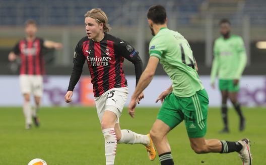 Hauge contro il Celtic a San Siro (Photo by Emilio Andreoli/Getty Images) Hauge contro il Celtic a San Siro (Photo by Emilio Andreoli/Getty Images)