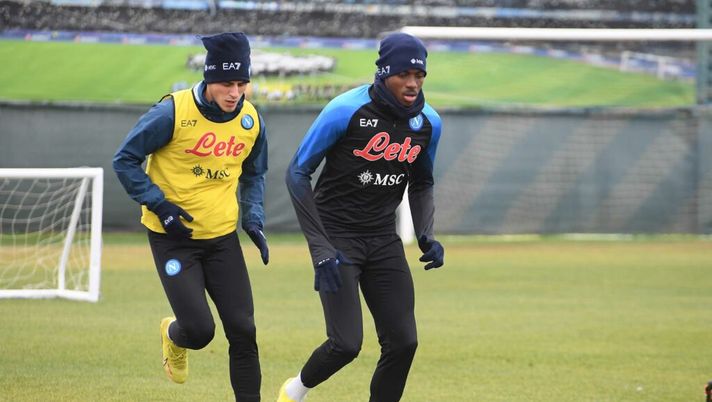 Verso Napoli-Cremonese: lavoro tattico per la squadra. Un azzurro si allena a parte - immagine 1
