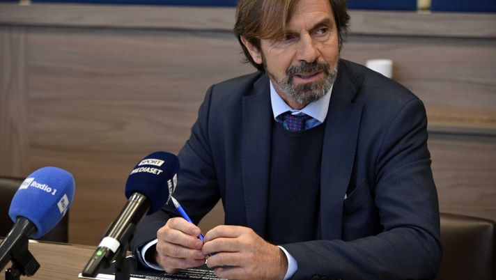 Filippo Galli (ex calciatore ed ex dirigente AC Milan) durante un convegno (Getty Images) 