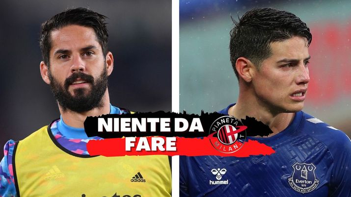 Isco Alarcón (centrocampista Real Madrid) e James Rodríguez (centrocampista Everton), colpi di calciomercato mancati dal Milan | AC Milan News (Getty Images) 