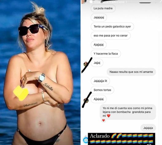 Instagram Wanda mostra lo scambio di messaggi in chat con l’uomo che ha tentato di baciarla: chi è- immagine 2