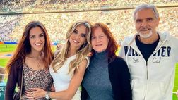 Michela Persico allo stadio insieme alla famiglia per supportare Rugani