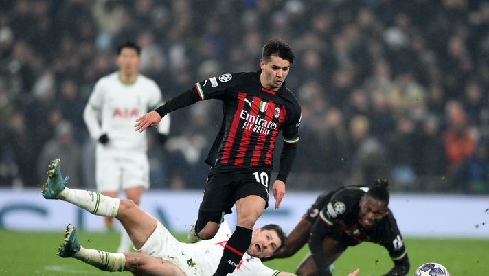 Brahim Díaz (attaccante AC Milan), qui durante Tottenham-Milan 0-0 (Champions League 2022-2023) | News (Getty Images) Brahim Díaz AC Milan Tottenham-Milan 0-0 Champions League 2022-2023