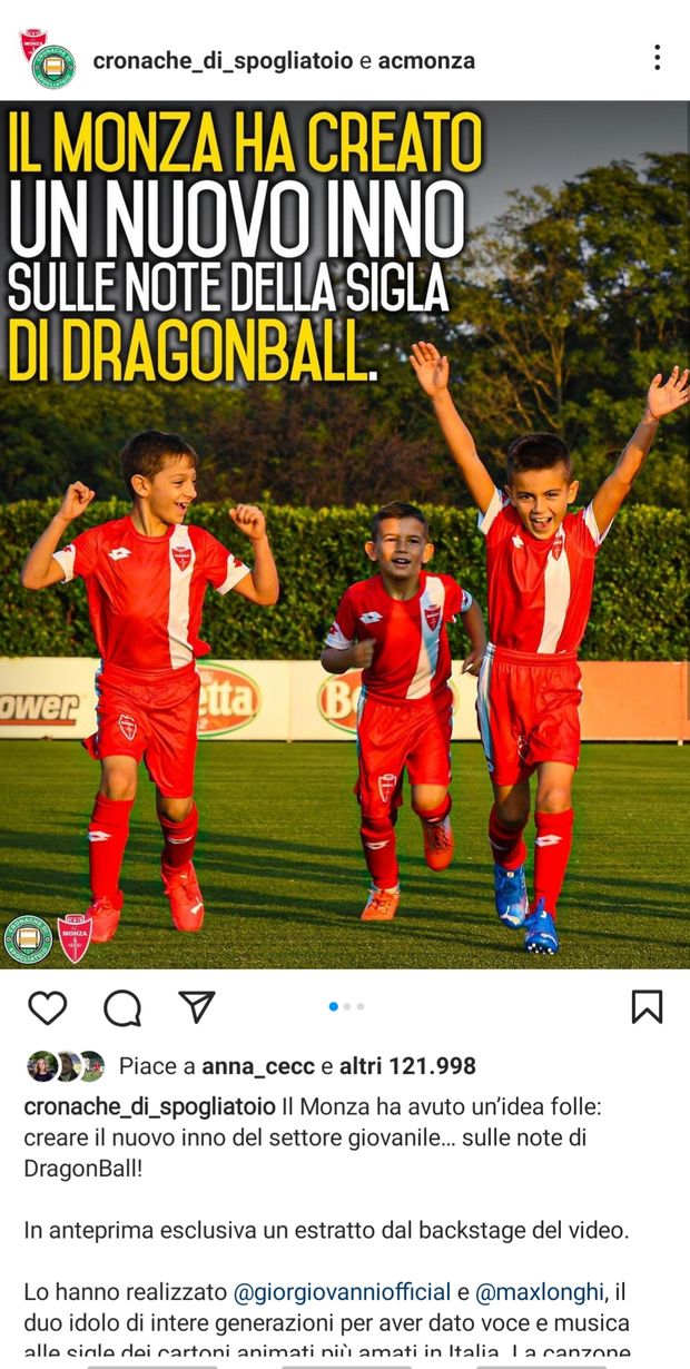 Monza, nuovo inno sulle note di Dragonball per i tifosi- immagine 2