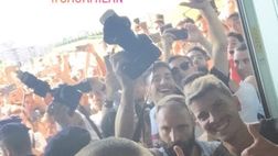 Bonucci, selfie con i tifosi e visita al museo: le foto