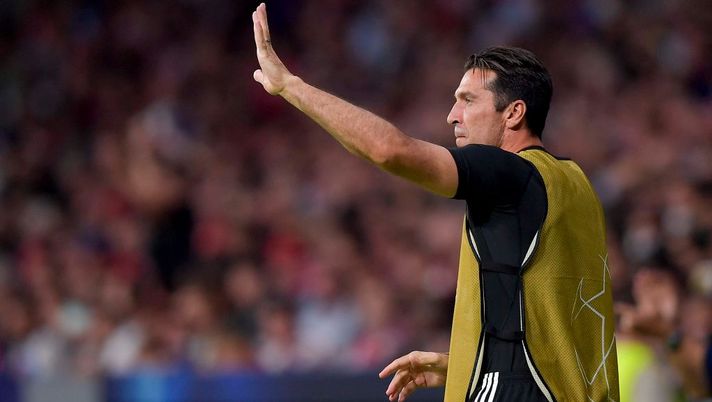 MADRID, SPAIN - SEPTEMBER 18: Gianluigi Buffon of Juventus gestures during the UEFA Champions League group D match between Atletico Madrid and Juventus at Wanda Metropolitano on September 18, 2019 in Madrid, Spain.  (Photo by Daniele Badolato - Juventus FC/Juventus FC via Getty Images)  MADRID, SPAIN - SEPTEMBER 18: Gianluigi Buffon of Juventus gestures during the UEFA Champions League group D match between Atletico Madrid and Juventus at Wanda Metropolitano on September 18, 2019 in Madrid, Spain.  (Photo by Daniele Badolato - Juventus FC/Juventus FC via Getty Images)