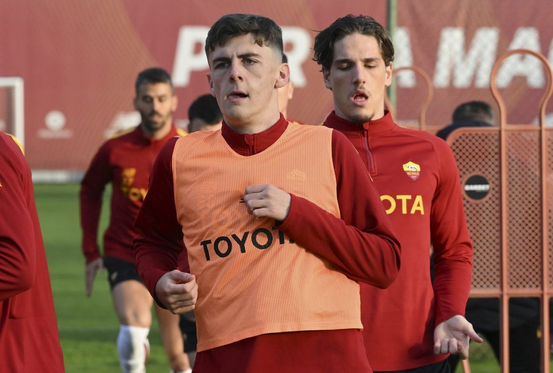 Roma, rifinitura in vista del Bologna: ancora in gruppo Solbakken – FOTO GALLERY - immagine 26