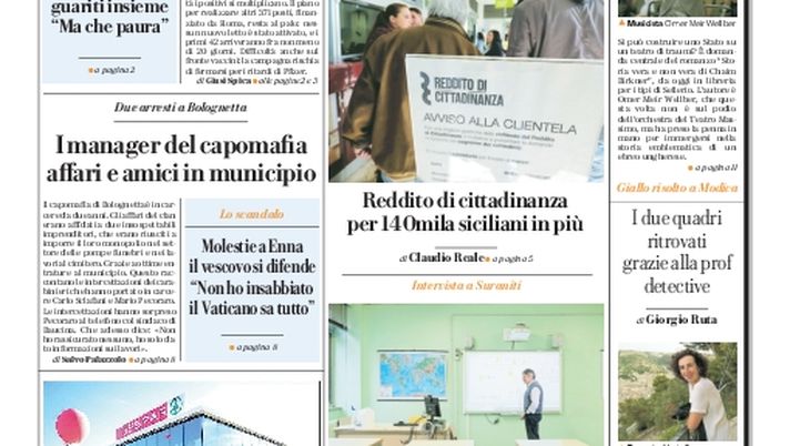 Prima Pagina, La Repubblica-Palermo: “Ospedali a caccia di spazi, in tilt la sanità non-Covid” 