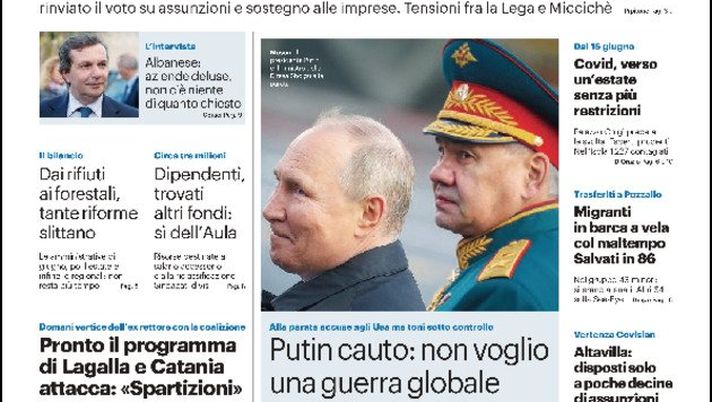 Prima Pagina, Giornale di Sicilia: “Vendite boom di biglietti per la Triestina” Prima Pagina