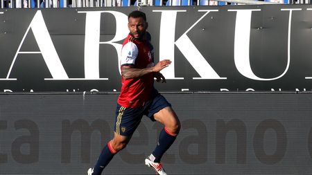 CAGLIARI, ITALY - MAY 12: Joao Pedro of Cagliari in action during the Serie A match between Cagliari Calcio and ACF Fiorentina at Sardegna Arena on May 12, 2021 in Cagliari, Italy. (Photo by Enrico Locci/Getty Images)