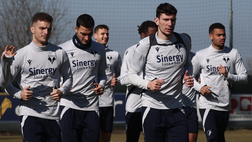 Verona verso la Roma, l’allenamento (VIDEO)
