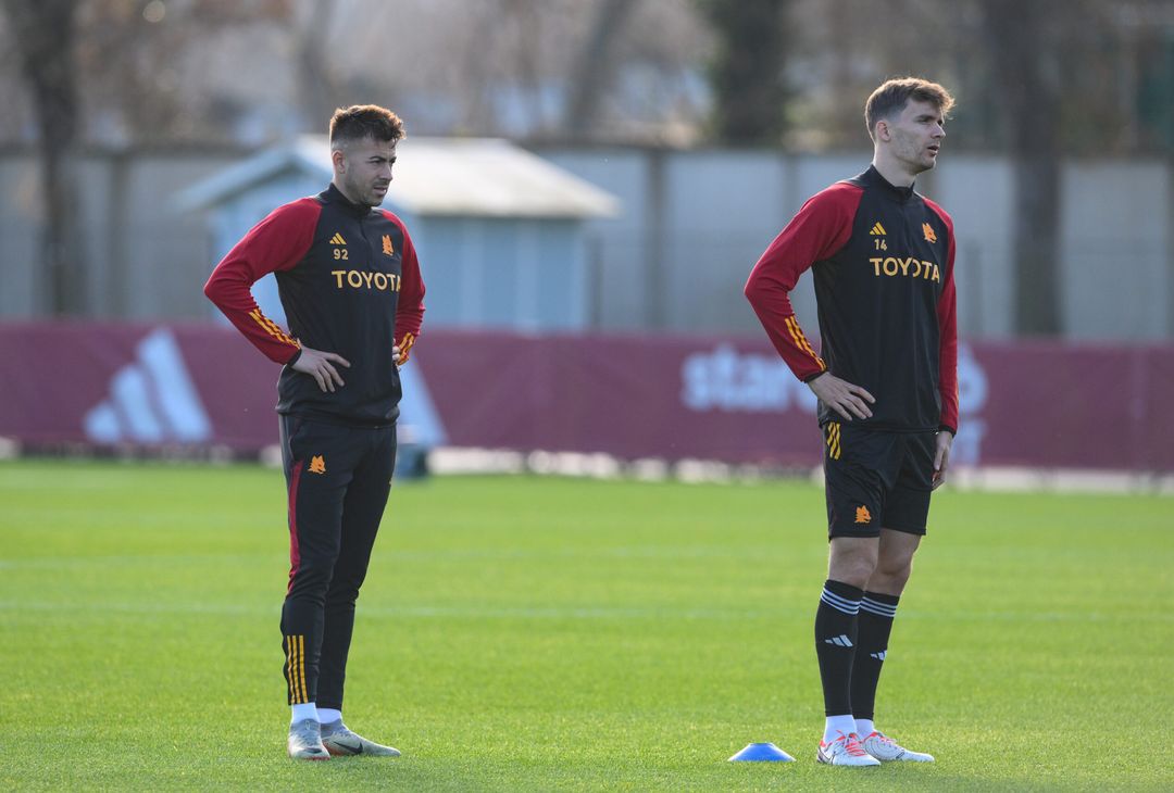 Roma, l’ultimo allenamento prima della partenza per Riyad – FOTOGALLERY - immagine 31