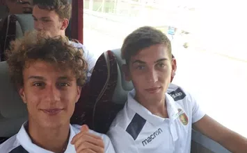  Giraudo sul pullman della Ternana, dietro Mennini e Mazzarani U (foto Umbriaon)