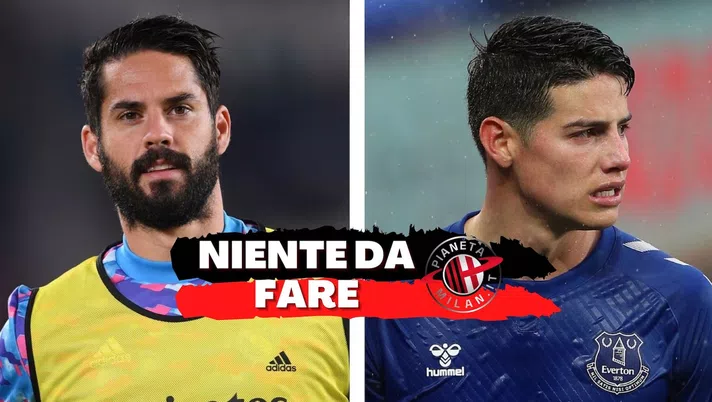 Isco Alarcón (centrocampista Real Madrid) e James Rodríguez (centrocampista Everton), colpi di calciomercato mancati dal Milan | AC Milan News (Getty Images)