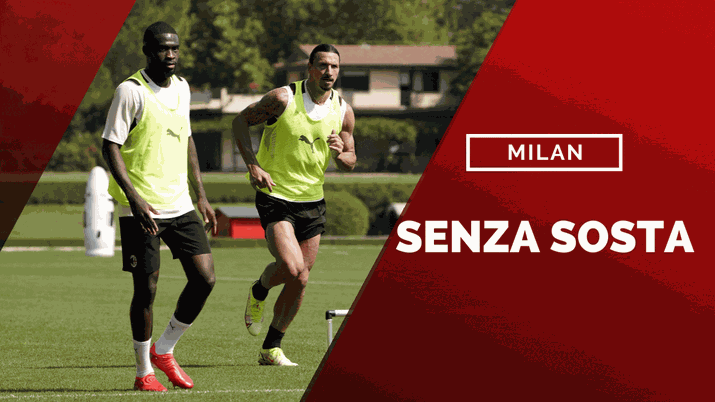 Zlatan Ibrahimovic e Fikayo Tomori, calciatori del Milan (getty images)