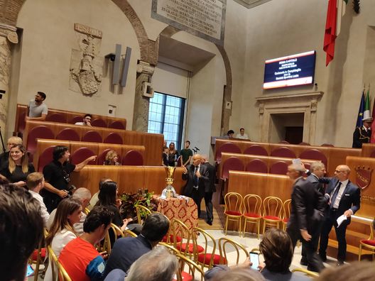 Evento di premiazione della Lazio in Campidoglio Evento di premiazione della Lazio in Campidoglio