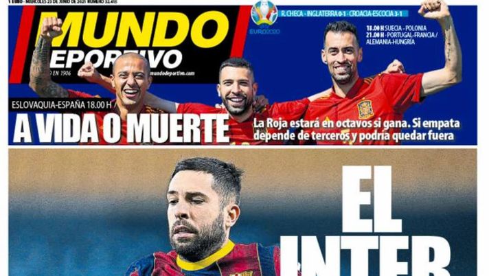 Mercato, Mundo Deportivo in prima pagina: “L’Inter vuole Jordi Alba” - immagine 1