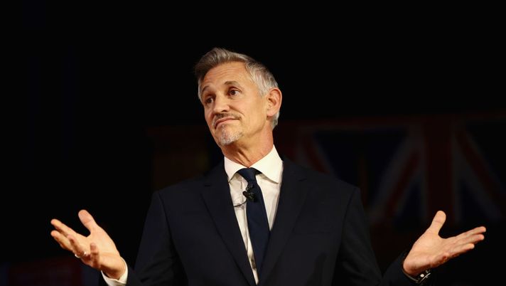 LONDON, ENGLAND - NOVEMBER 14: Gary Lineker speaks during a pro-remain a rally rejecting the the Prime Minister's Brexit deal on November 14, 2018 in London, England. Anti-Brexit groups 'Best for Britain' and 'The People's Vote Campaign' are holding a joint rally tonight to call on MPs to say they are not buying the Prime Minister's Brexit deal. (Photo by Jack Taylor/Getty Images) LONDON, ENGLAND - NOVEMBER 14: Gary Lineker speaks during a pro-remain a rally rejecting the the Prime Minister's Brexit deal on November 14, 2018 in London, England. Anti-Brexit groups 'Best for Britain' and 'The People's Vote Campaign' are holding a joint rally tonight to call on MPs to say they are not buying the Prime Minister's Brexit deal. (Photo by Jack Taylor/Getty Images)