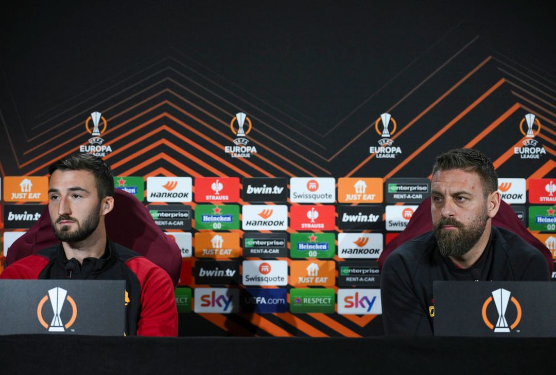 Roma-Feyenoord, la conferenza stampa di De Rossi e Cristante – FOTO GALLERY - immagine 5