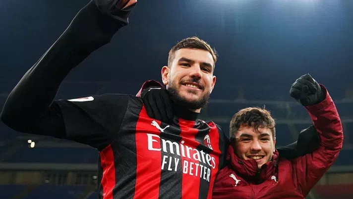 Theo Hernandez e Brahim Diaz, giocatori dell'AC Milan (Twitter Theo Hernandez)