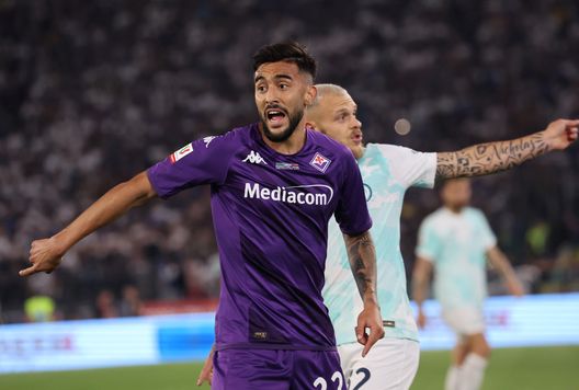 GERMOGLI PH: 24 MAGGIO 2023 ROMA STADIO OLIMPICI FINALE DI COPPA ITALIA FIORENTINA VS INTER NELLA FOTO GOL ESULTANZA GONZALEZ Chiamatelo uomo di coppa: ora Gonzalez ha un’altra chance di riscatto- immagine 2