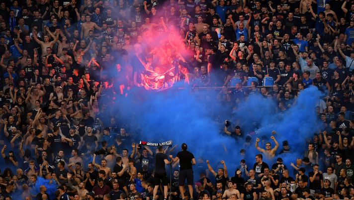 ZAGABRIA CONTESTAZIONE ANTI UEFA