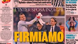Prima Pagina, La Gazzetta dello Sport: ” Firmiamo! L’Inter sposa Inzaghi”