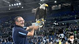 Lazio, Sarri: “Vincere derby dà soddisfazione incredibile. Aquila dorme dietro mia stanza”