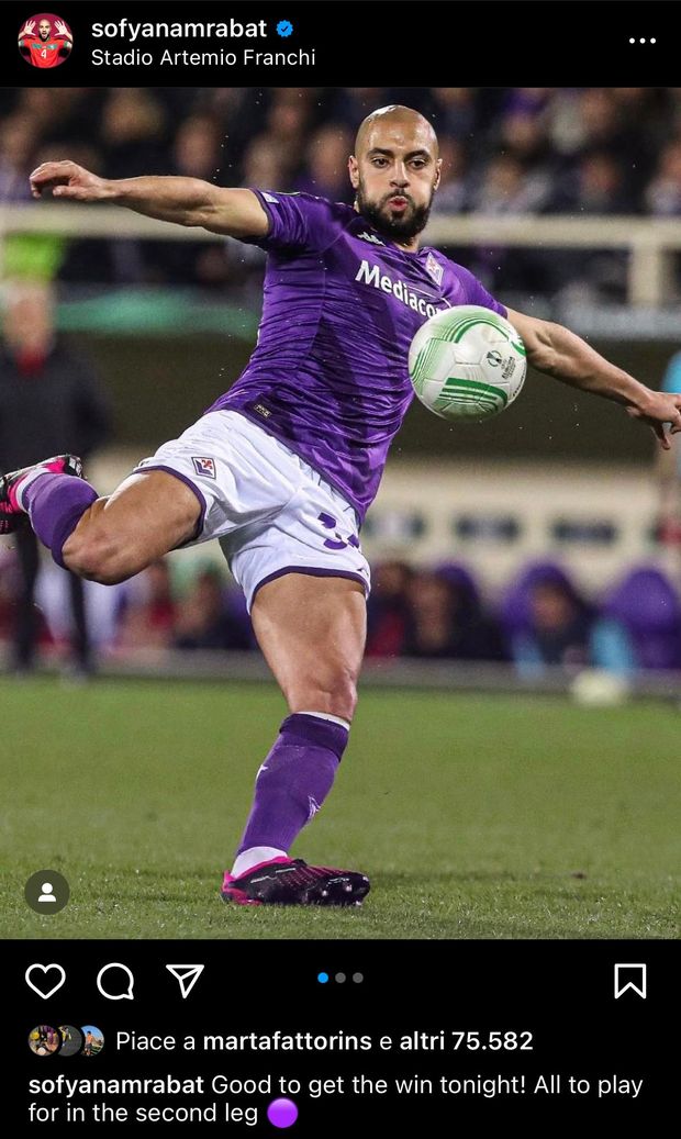 Amrabat sorride, ma avverte: “Ci giochiamo tutto nel ritorno”- immagine 2