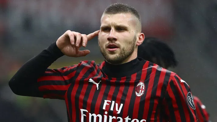 Ante Rebic esulta per il suo gol in Milan-Torino (credits: GETTY Images)