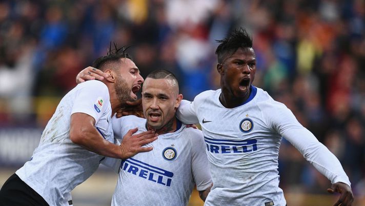 during the serie A match between Bologna FC and FC Internazionale at Stadio Renato Dall'Ara on September 1, 2018 in Bologna, Italy. 