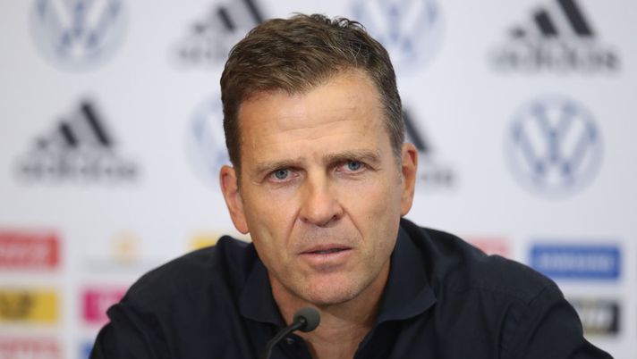 FRANKFURT AM MAIN, GERMANY - AUGUST 25: Oliver Bierhoff, Director of the national team and DFB Academy, addresses a virtual press conference ahead of the upcoming national team matches against Spain and Switzerland at the DFB headquarters on August 25, 2020 in Frankfurt am Main, Germany. (Photo by Alex Grimm/Getty Images for DFB) Bierhoff, che frecciata al Qatar: “Il trattamento degli omosessuali è assolutamente inaccettabile” - immagine 1