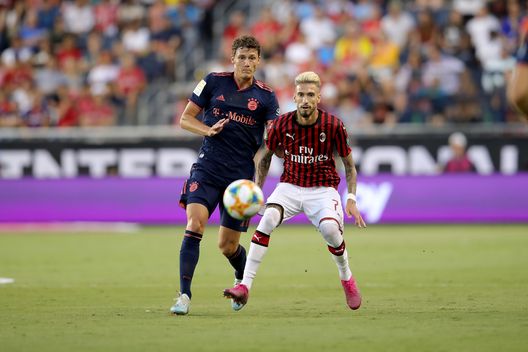  Bayern-Milan 1-0 della ICC 2019: Benjamin Pavard e Samu Castillejo (credits: GETTY Images) 