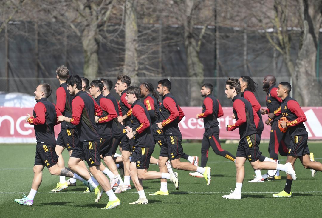 Roma, l’allenamento in vista del Brighton: out Kristensen – FOTO GALLERY - immagine 6