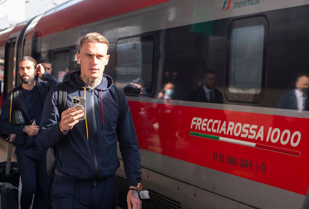 Termini, la Roma parte per Napoli – FOTO GALLERY - immagine 14