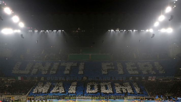 Inter-Napoli, ecco la ‘nuova’ Curva Nord: “Uniti, fieri, mai domi”. Solita spinta e cori - immagine 1