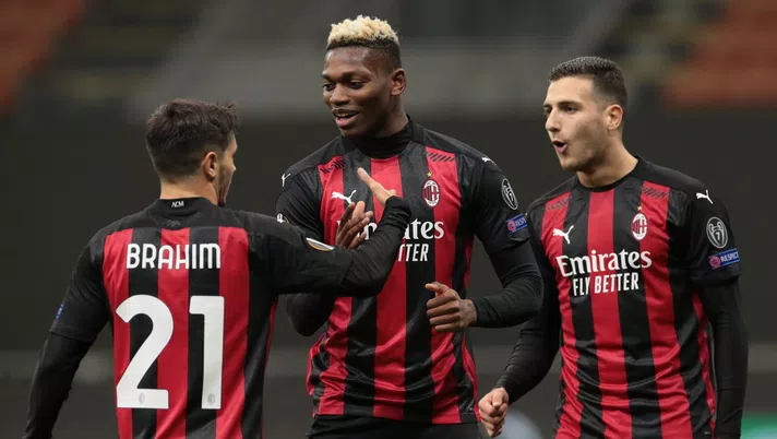 Brahim Díaz Rafael Leao Diogo Dalot AC Milan