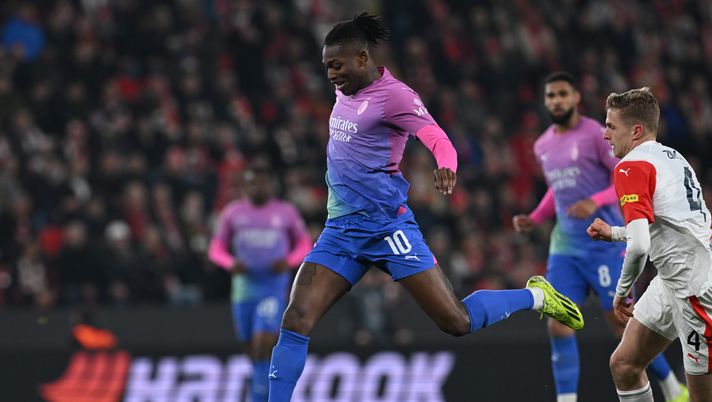 Rafael Leao AC Milan Slavia Praga-Milan 1-3 Europa League 2023-2024